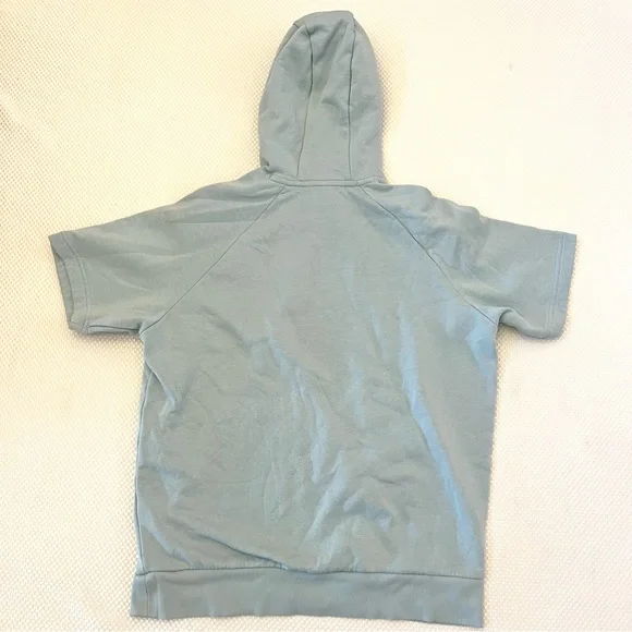 Under Armour Pastel Sea Green Short Sleeve Hoodie Sweatshirt B2/3 - Picture 3 of 9